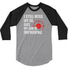 i still mis my ex but my aim is improving 3/4 Sleeve Shirt