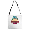 soft taco night Adjustable Strap Totes