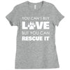 rescue love Ladies Fitted T-Shirt