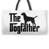 the dogfather labrador retriever Weekender Totes