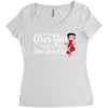 i'm that crazy girl who loves betty boop a lot Women's Triblend Scoop T-shirt