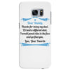 Dear Daddy, Thanks for Being my Dad Baby Boy Letter to Father Samsung Galaxy S7 Edge