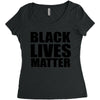 black lives Women's Triblend Scoop T-shirt
