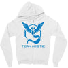 weisheit blau Zipper Hoodie