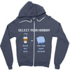 select your monday Zipper Hoodie