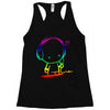 colorful music man Racerback Tank