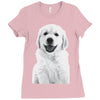 pocket puppy Ladies Fitted T-Shirt