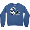 Great White Wave Shark Crewneck Sweatshirt