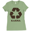 karma recycle Ladies Fitted T-Shirt