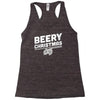 beery christmas hops drinking beer funny Racerback Tank