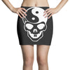 yin yang skull (2) Mini Skirts