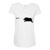 boar hunting Maternity Scoop Neck T-shirt