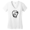 Astronaut Dog Women's V-Neck T-Shirt