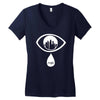 m83 midnight city eye design Women's V-Neck T-Shirt