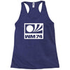 wm 74retro deutschland Racerback Tank