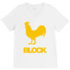 cock block V-Neck Tee