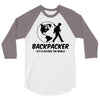 Backpacker Let's Explore The World 3/4 Sleeve Shirt