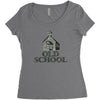 old school Women's Triblend Scoop T-shirt