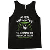 alien abductee survivor tour ufo nerd geek comic funny Tank Top