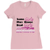 real girls go hunting Ladies Fitted T-Shirt