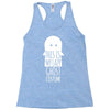 this is my lazy ghost costume Racerback Tank