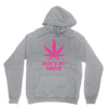 Support Breast Cancer Awareness With A Pink Cannabis Leaf Hoodie
