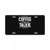 coffee before talkie funny License Plate
