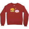 cheeseburger pranks doughnut Crewneck Sweatshirt