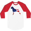 patriotic boxer 3/4 Sleeve Shirt