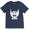 man beard funny mens V-Neck Tee