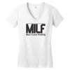 milf  man i love fishing Women's V-Neck T-Shirt