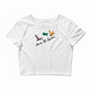 ducks fly together Crop Top