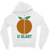 orange uglad Zipper Hoodie