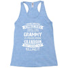 Super Cool Grammy Of A Freaking Awesome Grandson Racerback Tank