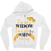 i'm not a widow i'm a wife to a husband with wings Zipper Hoodie