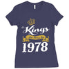 kings are born in 1978 Ladies Fitted T-Shirt