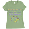 never give up on dreams Ladies Fitted T-Shirt