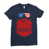 america 3 Ladies Fitted T-Shirt
