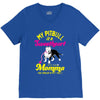 my pitbull is a sweetheart V-Neck Tee
