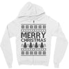 ugly merry christmas Zipper Hoodie