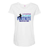 i Stopped Playing Fortnite To Be Here Maternity Scoop Neck T-shirt