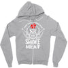i just want to drink beer and smoke meat Zipper Hoodie