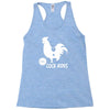 cock rides funny Racerback Tank