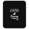 all i need is coffee sciossors Mousepad
