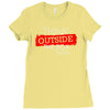think outside the box thinker Ladies Fitted T-Shirt