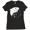 yin yang shark Ladies Fitted T-Shirt