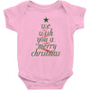 we wish you a merry christmas Baby Bodysuit