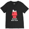Sleep Big Fan V-Neck Tee