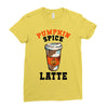 pumpkin space latte Ladies Fitted T-Shirt