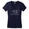 Luffy white design Women's V-Neck T-Shirt